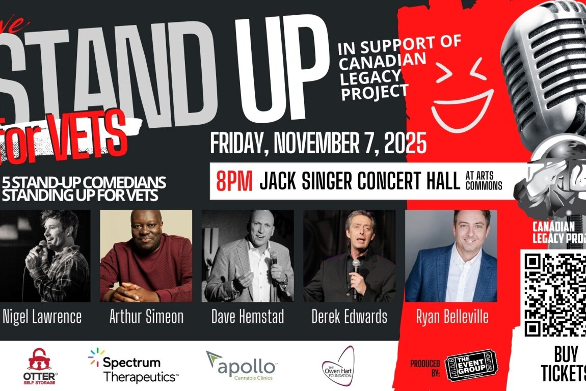 Stand Up in support of Canadian Legacy Project Event Poster