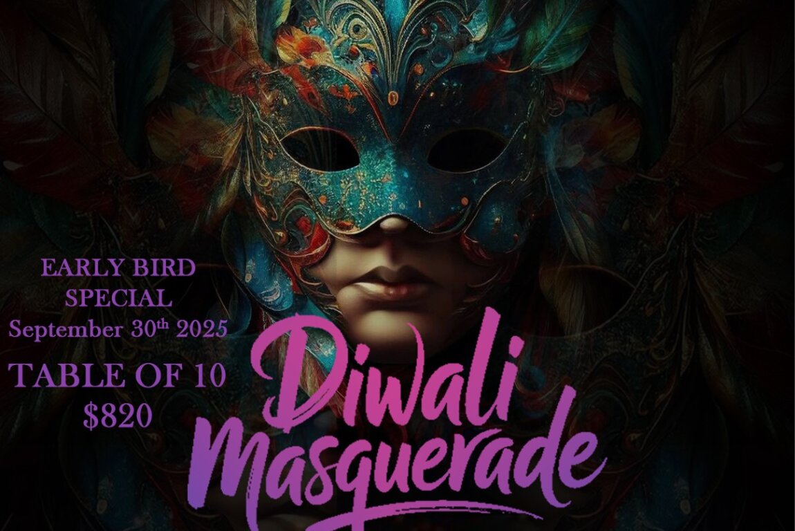 Diwali Masquerade event poster