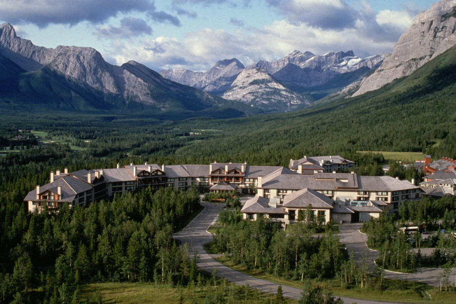 Pomeroy Kananaskis Mountain Lodge Aerial View