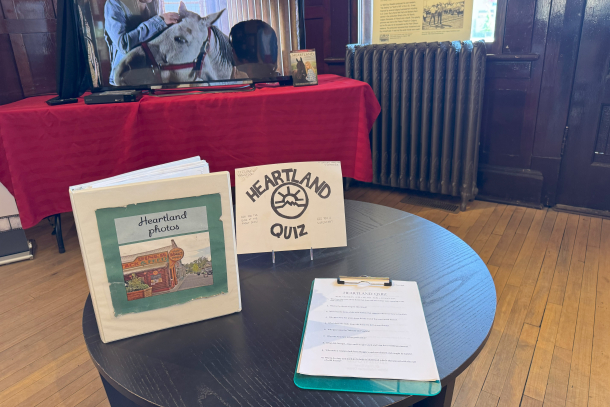 Heartland display inside the Museum of the Highwood