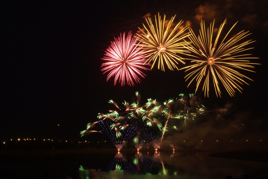 Fireworks display at Elliston Park for GlobalFest