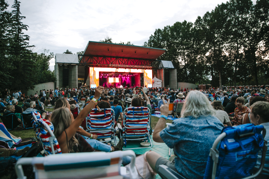 Calgary Folk Festival Mainstage performance with huge crowd