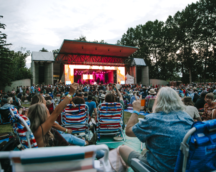 Calgary Folk Festival Mainstage performance with huge crowd
