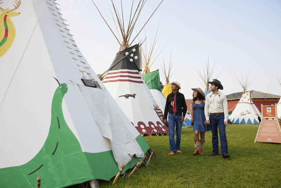 Touring the tipis of Elbow River Camp