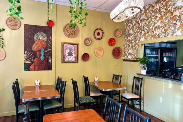 The interior of Ahinke’s Restaurant