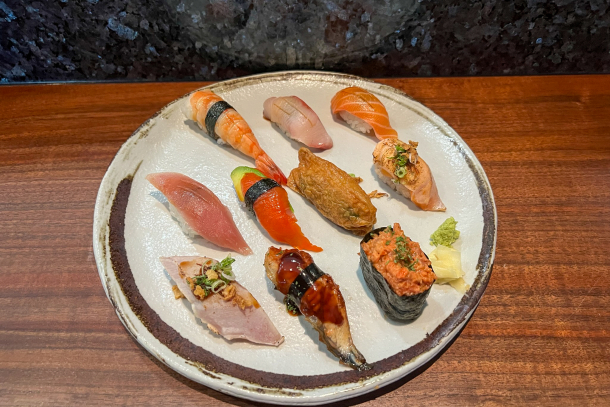Variety of sushi from Ari Sushi