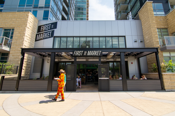 First Street Market Food Hall Exterior