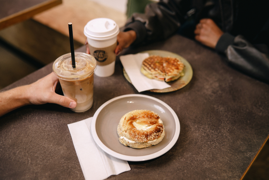 food and drink at I Love You coffee shop