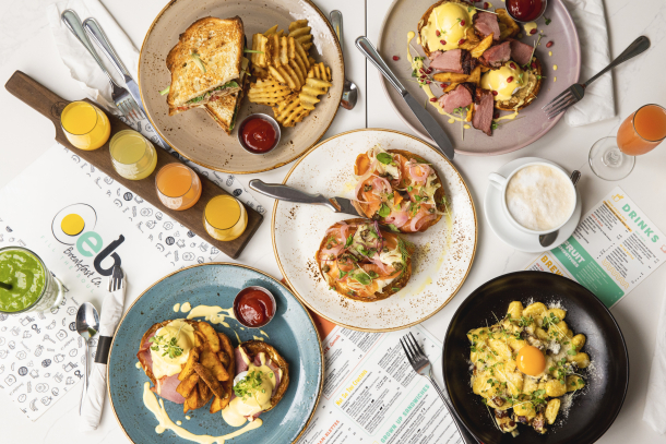 brunch spread at OEB Breakfast Co.