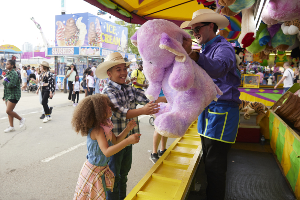 Carnival games and fun prizes for kids at Calgary Stampede