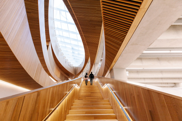 Entrance staircase at the Central Library