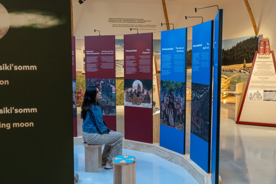 Kípaitápiiyssinnooni (Our Way of Life) exhibit