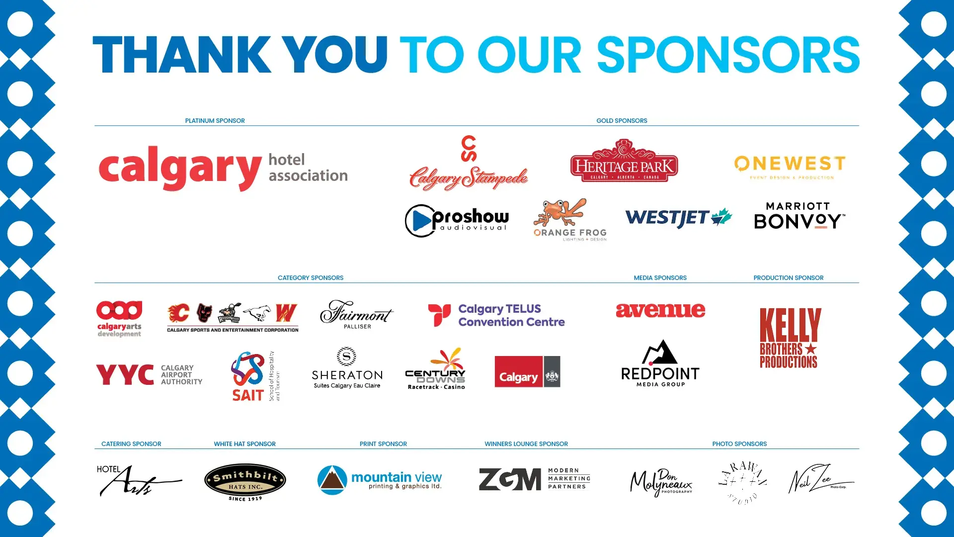 62nd annual white hat awards sponsor logo garden