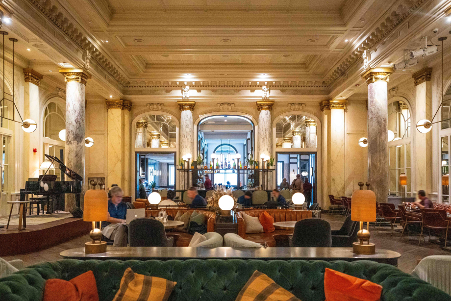 Lobby view of the fairmont palliser hotel
