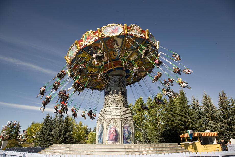 Amusement Park carousel swing ride