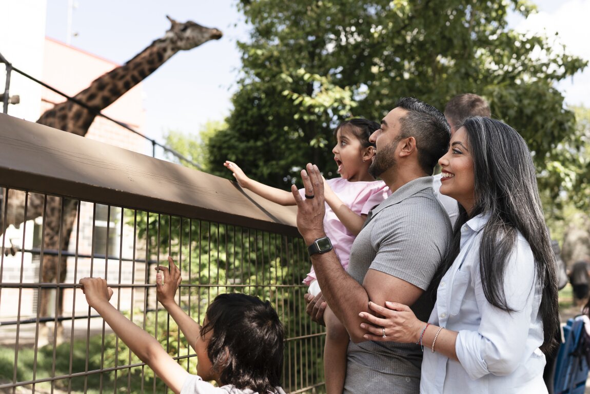 Family at the Calgary Zoo