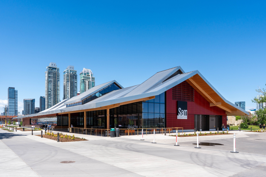 The Calgary Stampede Sam Centre exterior.