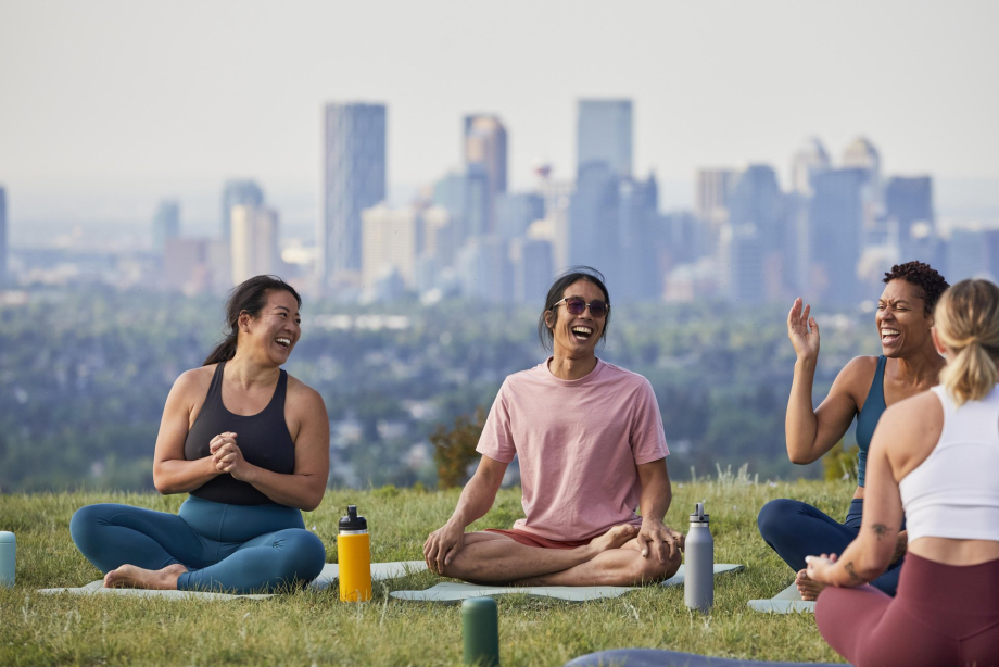 Yoga at Nose Hill Park