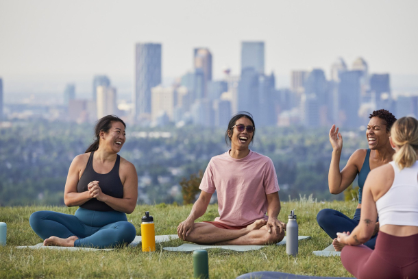 Yoga at Nose Hill Park