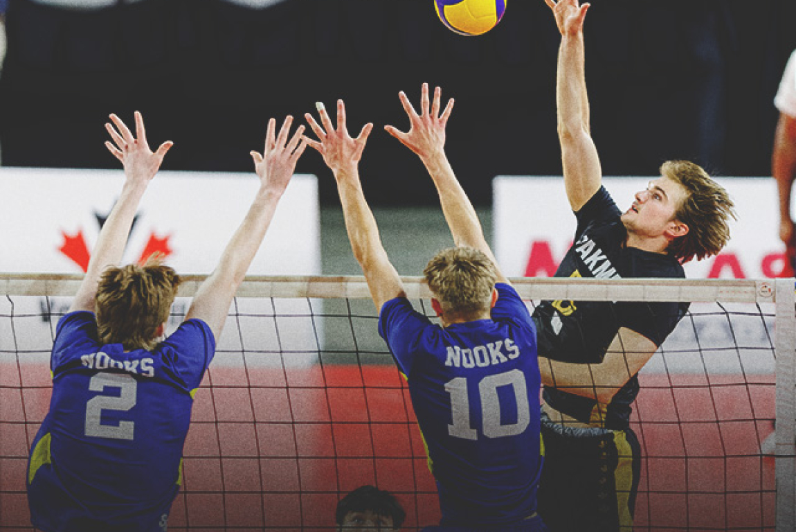 Mens volleyball match