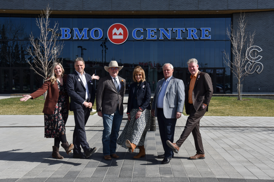 Officials posing at the Rotary International Press Conference in Calgary